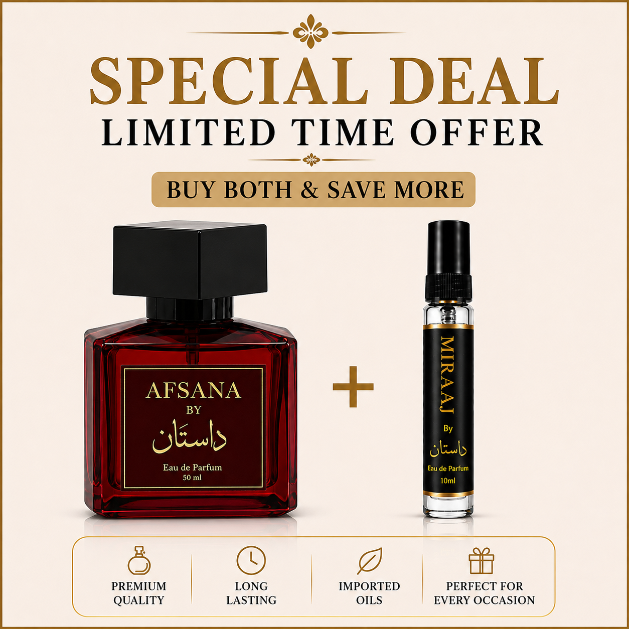 AFSANA + MIRAAJ ( 50 + 10 )ML